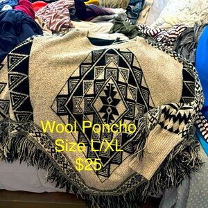 Gorgeous wool poncho